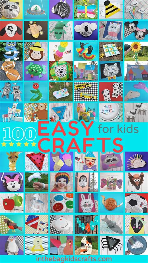 100 Easy Crafts for Kids • In the Bag Kids' Crafts