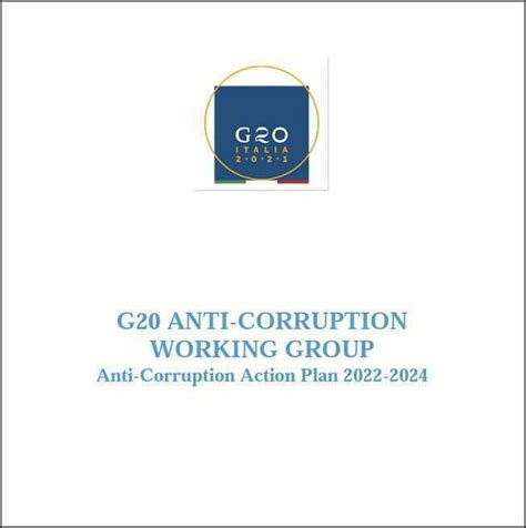 G20 Anti Corruption Action Plan 2022 2024 All4integrity