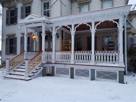 Gothic Revival Porch Victorian Veranda New York By Rocco Design