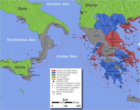 Major Events During The Peloponnesian War B C Early