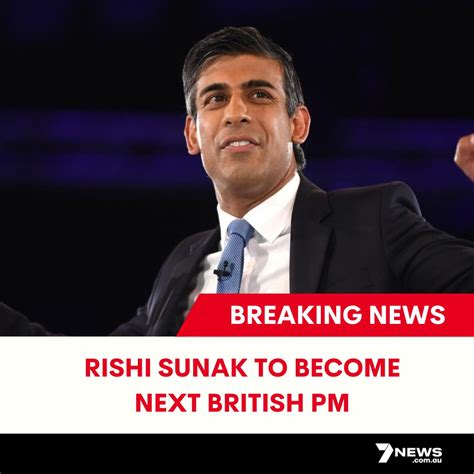 7NEWS Melbourne On Twitter BREAKING Rishi Sunak Will Become Britain