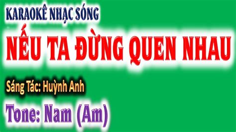 Karaoke N U Ta Ng Quen Nhau Tone Nam Am Ghita Ho Ng Chung