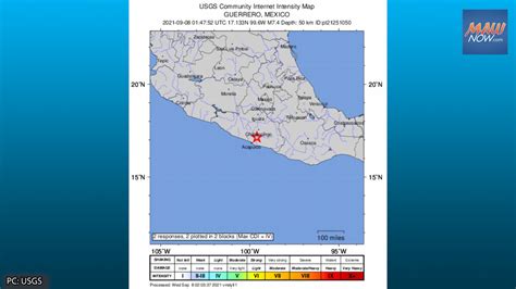 7 Mexico Quake No Tsunami Threat to Hawaiʻi Maui Now