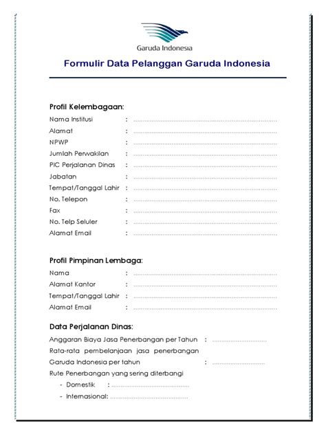 Formulir Data Pelanggandocx