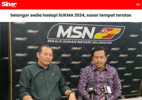 Sinar Harian Selangor Sedia Hadapi SUKMA 2024 Sasar Tempat Teratas