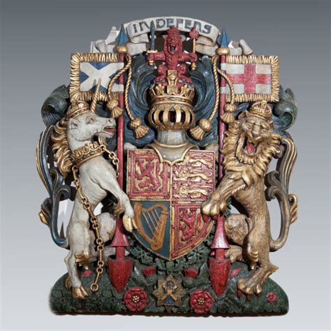 The Royal Coat Of Arms Of The United Kingdom C 1910 Poa Reepham Antiques