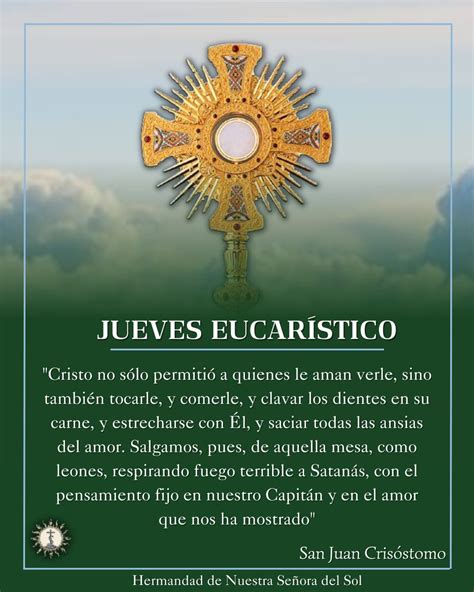 Hermandad del Sol on Twitter 𝐉𝐔𝐄𝐕𝐄𝐒 𝐄𝐔𝐂𝐀𝐑𝐈𝐒𝐓𝐈𝐂𝐎 Alma de Cristo