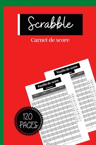 Scrabble Carnet De Score Cahier De Score Parfait Pour Les Amateurs De