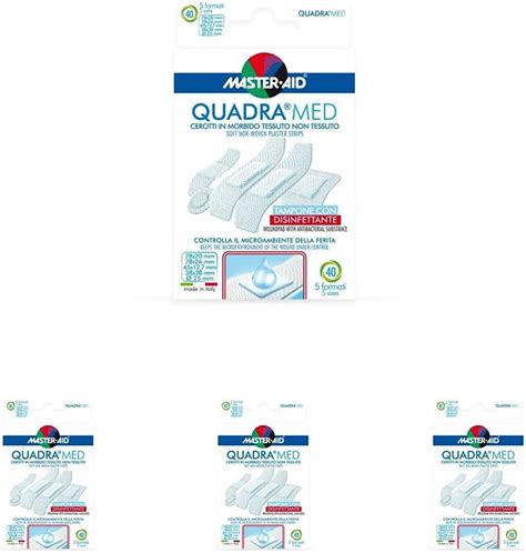 Master Aid Quadra Med Strip 40 Pezzi 5 Formati 1 Prodotto