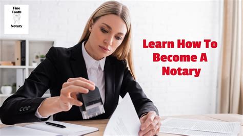 Steps To Take To Become A Notary Youtube