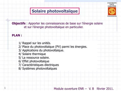 Ppt Solaire Photovoltaïque Powerpoint Presentation Free Download