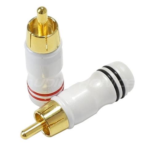 Elecaudio Rc 602 Rca Connector Gold Plated 24k Ø6mm Pair Audiophonics