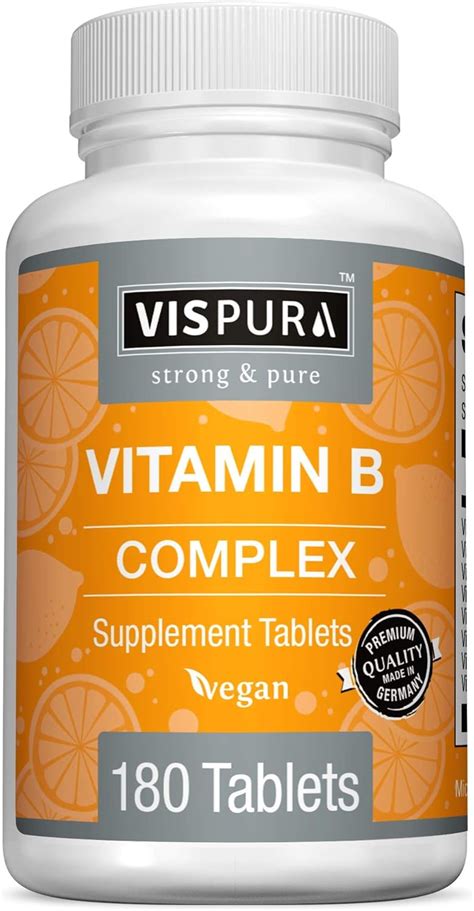 Vispura Vitamin B Complex 180 Vegan Tablets All B Nepal Ubuy