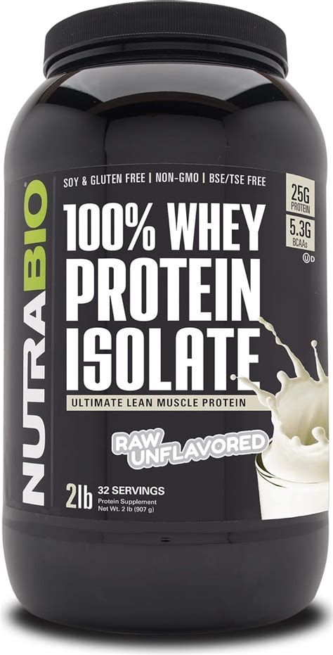 Amazon NutraBio 100 Whey Protein Isolate Complete Amino Acid