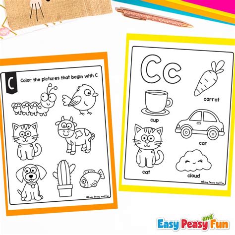 Letter C Worksheets For Preschool And Kindergarten Easy Peasy And Fun