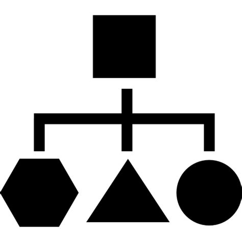 Esquema de bloques de formas geométricas Icono Gratis