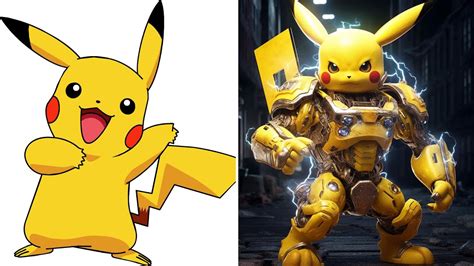 Pokemon Characters As Powerful Robotic Versions Youtube