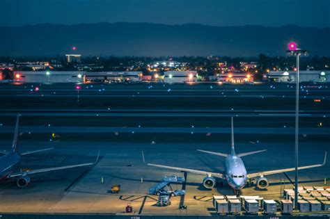 Early Morning Scenes At San Jose California International Airport