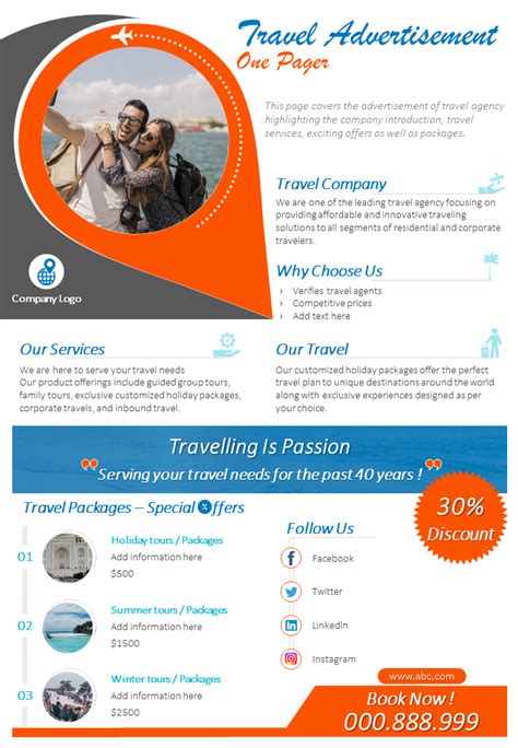 Presenting The Most Effective One Page Business Flyer Templates