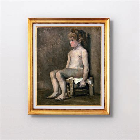 Vincent Van Gogh Nude Girl Seated Fine Art Glicée SKU Etsy