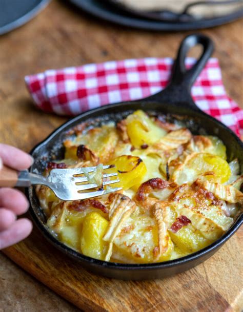 Gratin pommes de terre et Roucoulons Boisé façon Tartiflette