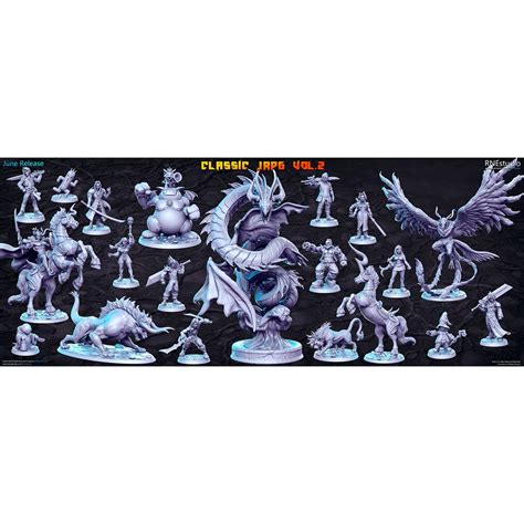 Miniaturas Rpg RN Estudio Junho 2021 Classic JRPG Vol 2 Shopee Brasil