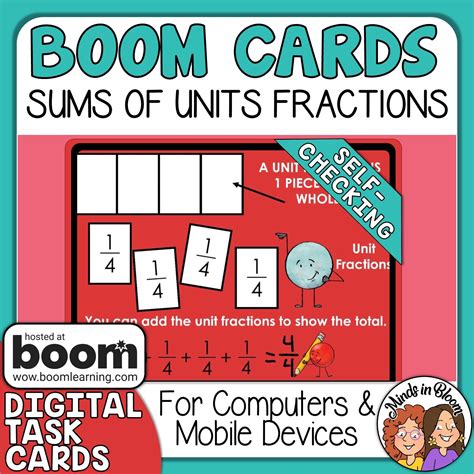 Fractions As Sums Of Units Boom Cards Digital Distance Learning