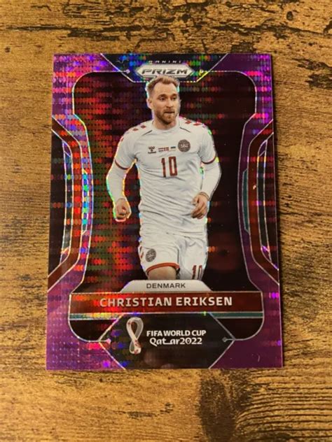 Panini Prizm Fifa World Cup Christian Eriksen Breakaway Purple