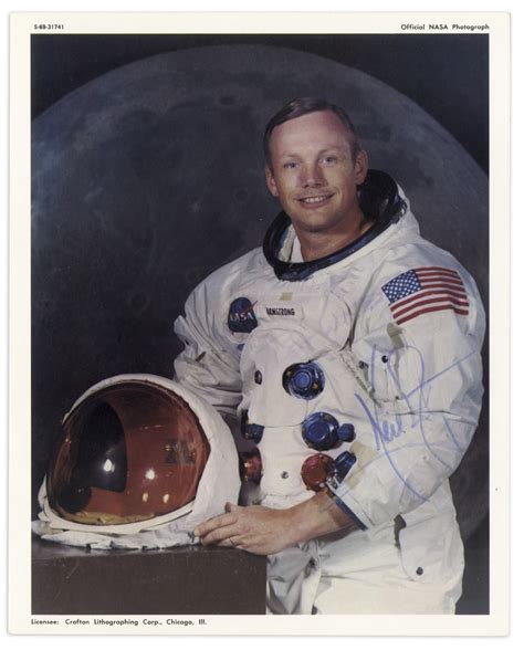 Lot Detail Neil Armstrong Signed 8 X 10 Photo Uninscribed