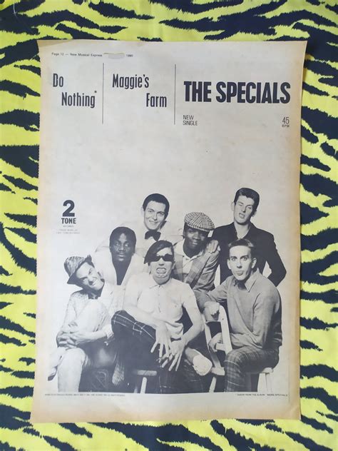 Original 1980 the Specials Advert/poster Rare Vintage Poster - Etsy