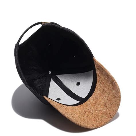 Wood Brim 5 Panel Snapback Polyester Wood Bill Hats Baseball Cap