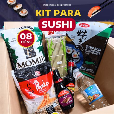 Kit Para Hot Roll Temaki Frito Sushi Comida Japonesa 8 Itens