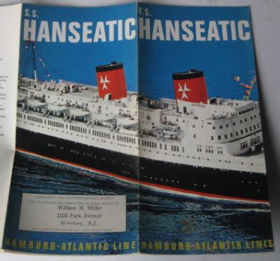 Ss Hanseatic Hamburg Atlantic Line Color Interiors