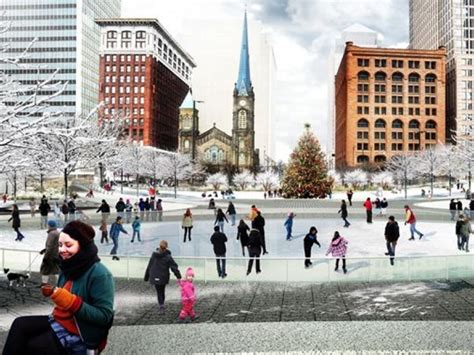 Cleveland Public Square Ice Skating Rink Opens Free Ice Skating During