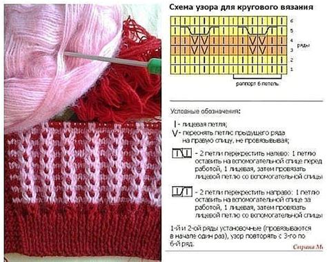 Двухцветные узоры спицами