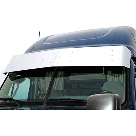 18 Inch Stainless Steel Drop Visor W Led Light Options For Freightliner Cascadia Day Cab 113