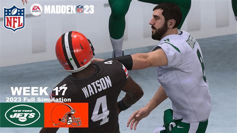 Madden Jets Vs Browns Full Simulation Week Madden