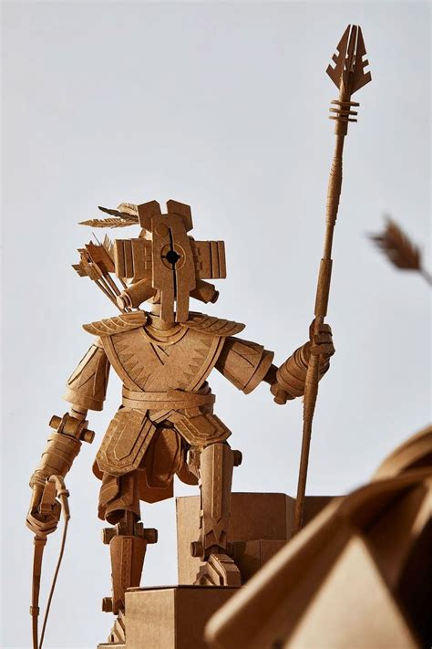 Intricate Cardboard Sculptures By Greg Olijnyk Daily Design