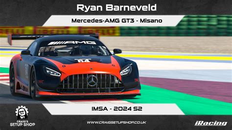 IRacing 24S2 Mercedes AMG GT3 IMSA Misano RB YouTube