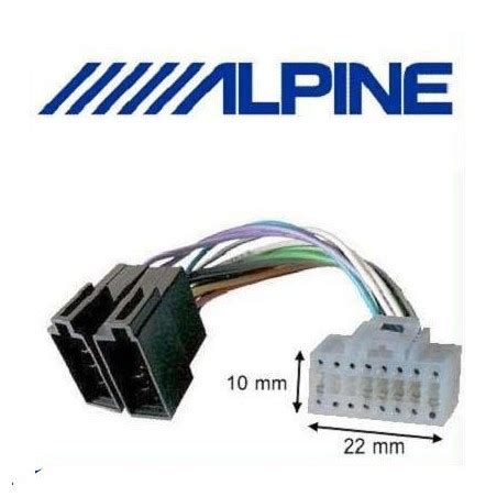 Cable Adaptateur Iso Autoradio Alpine Pins Blanc