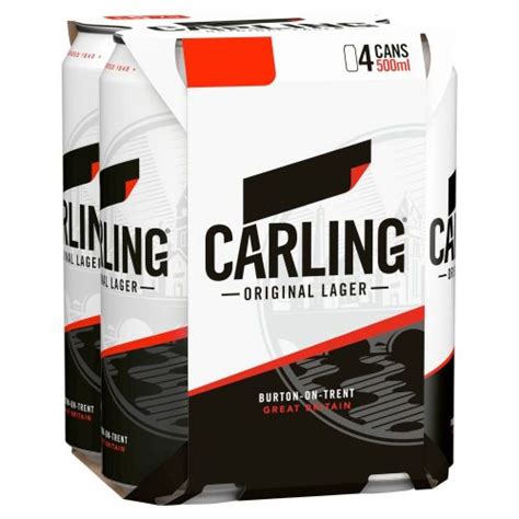 Carling Beer 4 x 500ml Cans – BritishFoodMart