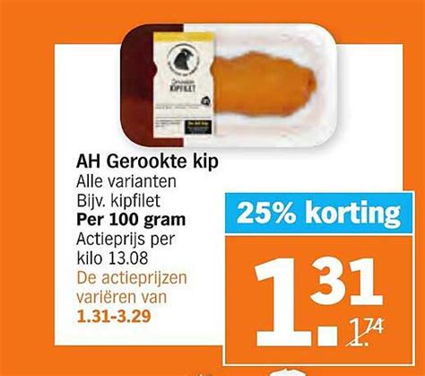 AH Gerookte Kip 25 Korting Aanbieding Bij Albert Heijn 1Folders Nl