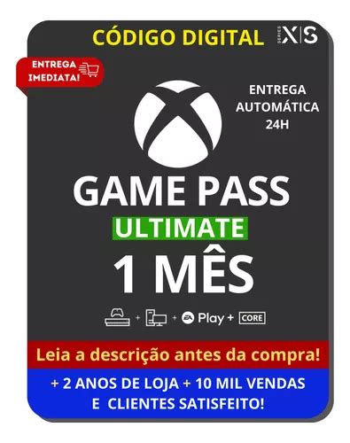 Xbox Game Pass Ultimate 1 Mês Frete Grátis