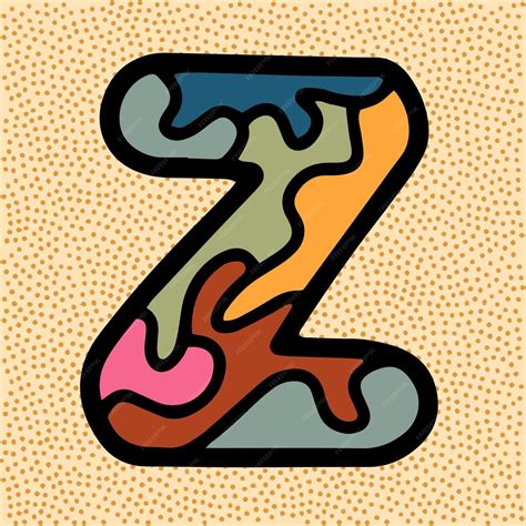 premium vector letter  vintage retro font  stained glass pattern
