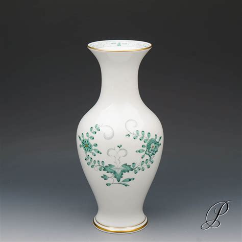 Vase Meissen Indische Malerei2 Mit Kante Porzellan Porcelain