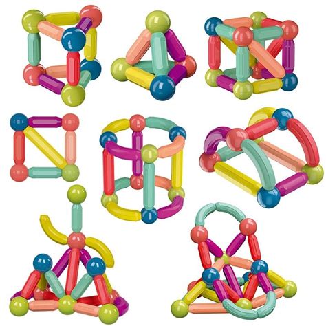 Kids Magnetic Balls And Rods Educational Magnet Building Blocks