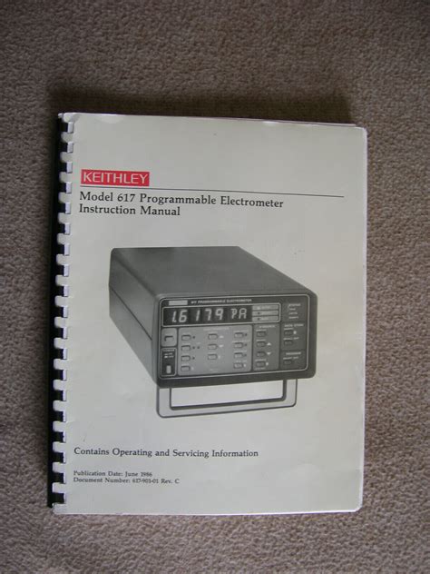 Keithley Rev C Programmable Electrometer Instruction Manual