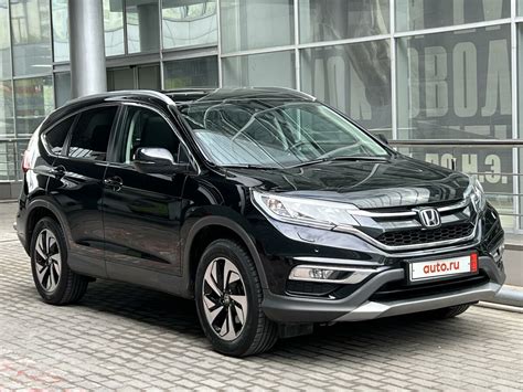 Купить бу Honda Cr V Iv Рестайлинг 16d At 160 лс 4wd дизель автомат в Москве чёрный Хонда