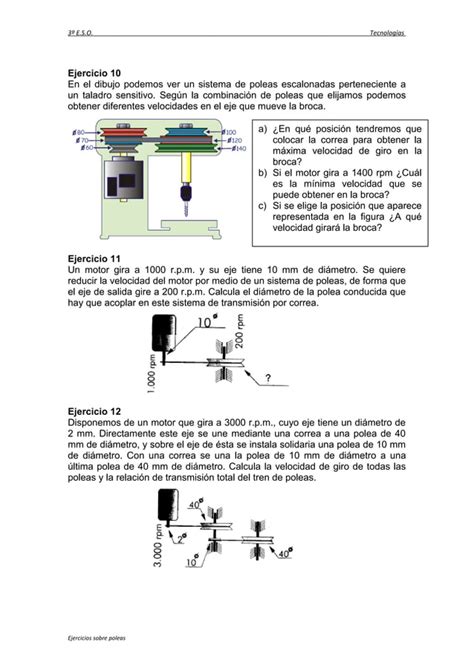 Ejercicios De Poleas Pdf Descarga Gratuita