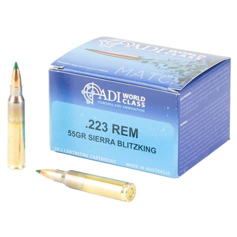 Adi World Class Ammunition Match Sierra Blitzking Boat Tail